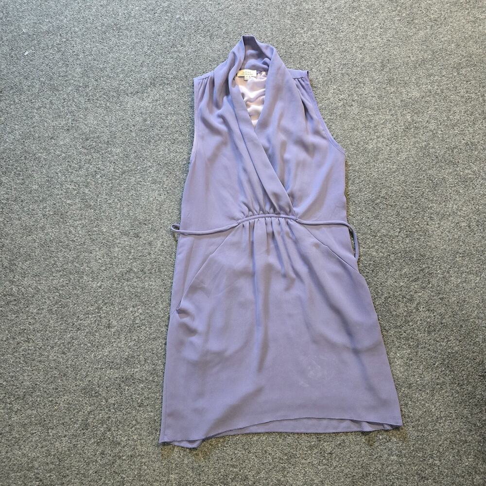 Wilfred Dress Womens Size XXS Purple Japanese Fabric Sleeveless Aritzia Capsule